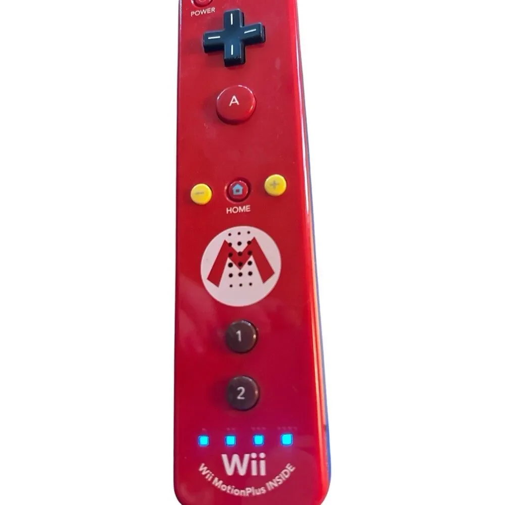 Nintendo Wii Remote Motion Plus Controller Mario Model Japan OEM Tested